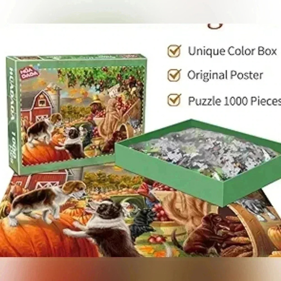 Huadadad Other - HUADADA Jigsaw Puzzles 1000 Pieces for Adults, Farm Puzzles for Adults 1000